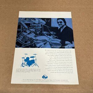 Jim Keltner - DW DRUMS - 1993 Print Advertisement
